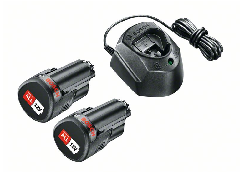 2 batteries 1.5Ah et chargeur GAL 1210 CV Bosch 1600A01L3E