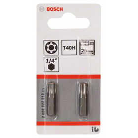 Embouts de vissage T40H Security Torx® Extra Hart Bosch 2608522015