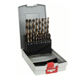 Forets à métaux HSS-Co (alliage cobalt), DIN 338, set ProBox de 19 pièces Bosch 2608587014