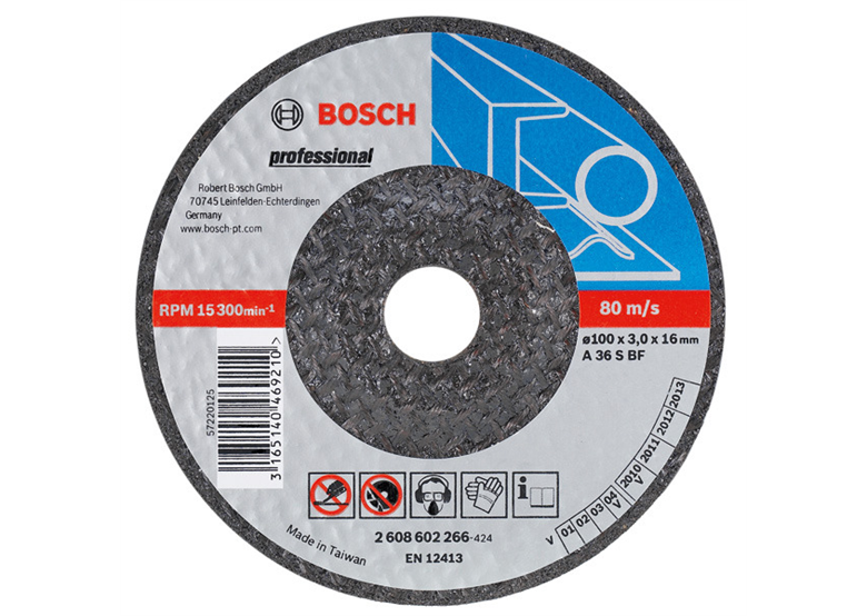 Disque abrasif courbé pour métal A 30 T BF, 230 mm, 22,23 mm, 6 mm Bosch 2608600228