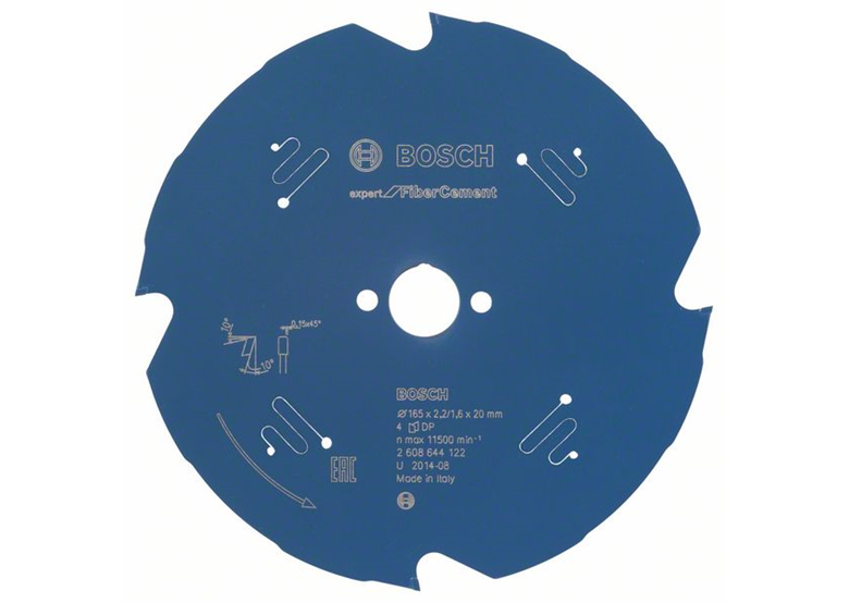 Lame de scie circulaire  Expert for Fiber Cement 165x20mm T4 Bosch 2608644122