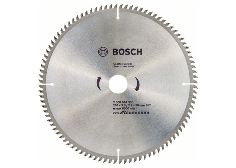 Scie pour l'aluminium 254x30mm T96 Bosch ECO Alu