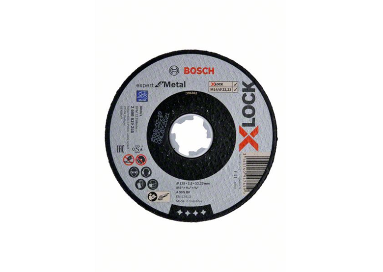 Disque Corindon X-Lock 125x22,23x2,5mm Bosch Expert for Metal