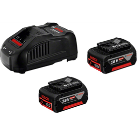 Batteries x2 et chargeur Bosch GBA 18V 6,0Ah + GAL1880CV