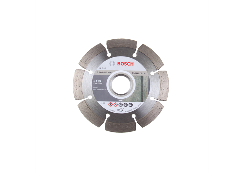 Disque diamant 115x22,23x1,6mm Bosch Standard for Concrete