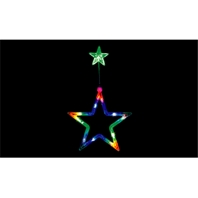 Décoration de Noël sur la fenêtre étoile à piles Bulinex 10-501
