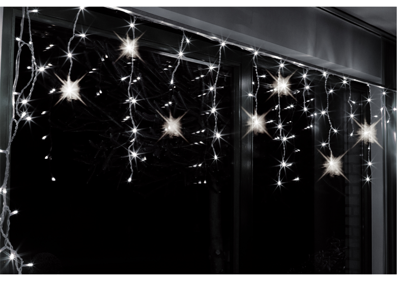 Rideau/Eclairage de Noël LED effet du flash stalactites Bulinex 20-192