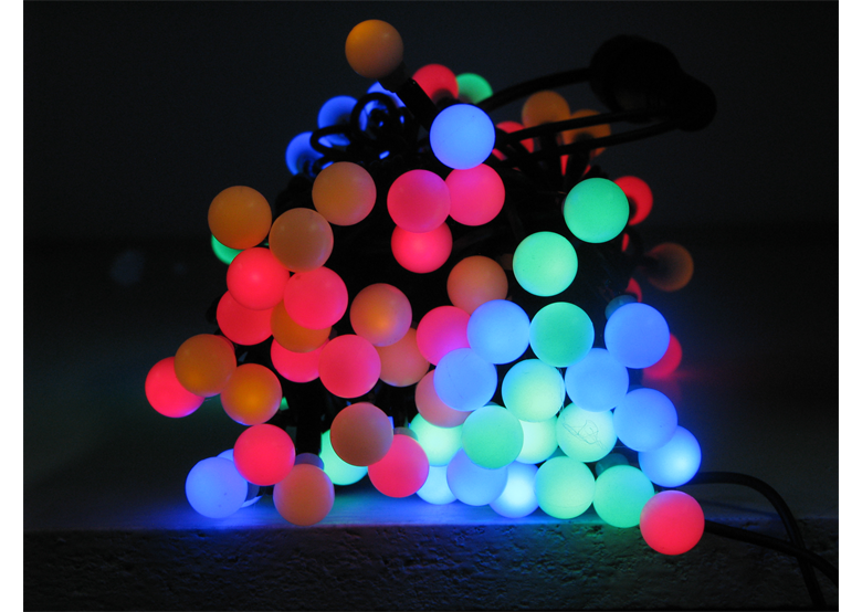 Lumières de Noël pour l'intérieur LED boules multicouleurs Bulinex 21-121