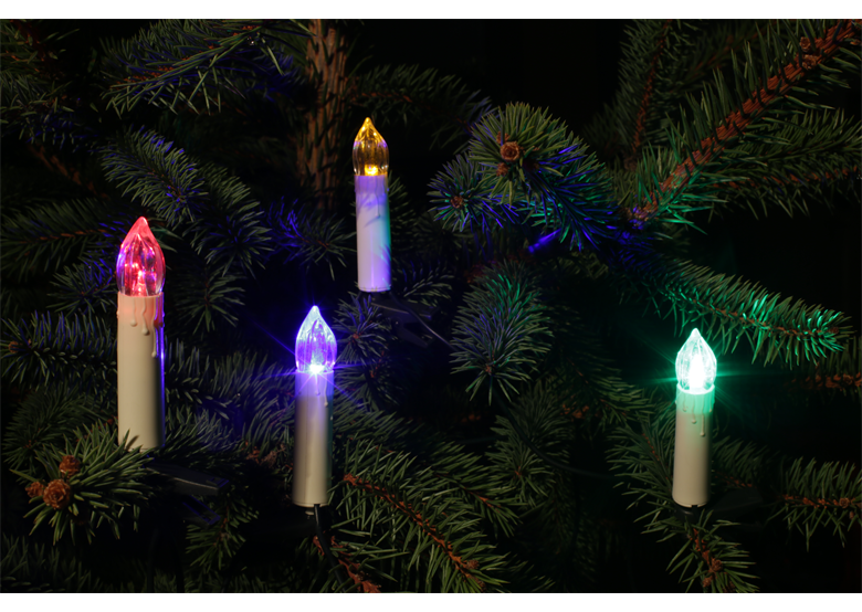 Lumières de Noël pour l'intérieur LED bougies multicouleurs Bulinex 21-401