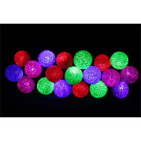 Lumières de Noël pour l'intérieur LED boules crystal multicouleurs Bulinex 21-541