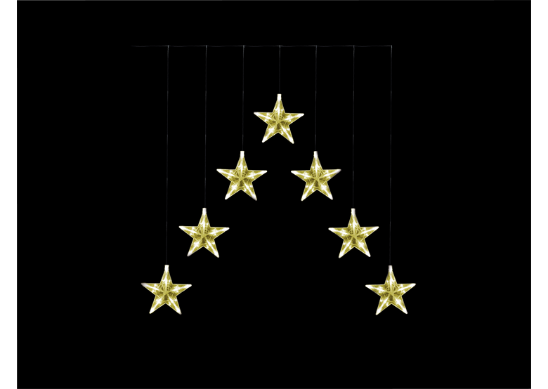 Rideau/Eclairage de Noël  étoiles Bulinex 21-628