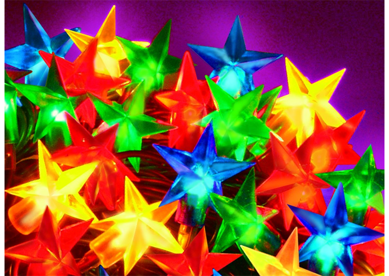 Lumières de Noël étoiles silicone multicouleurs Bulinex 31-521