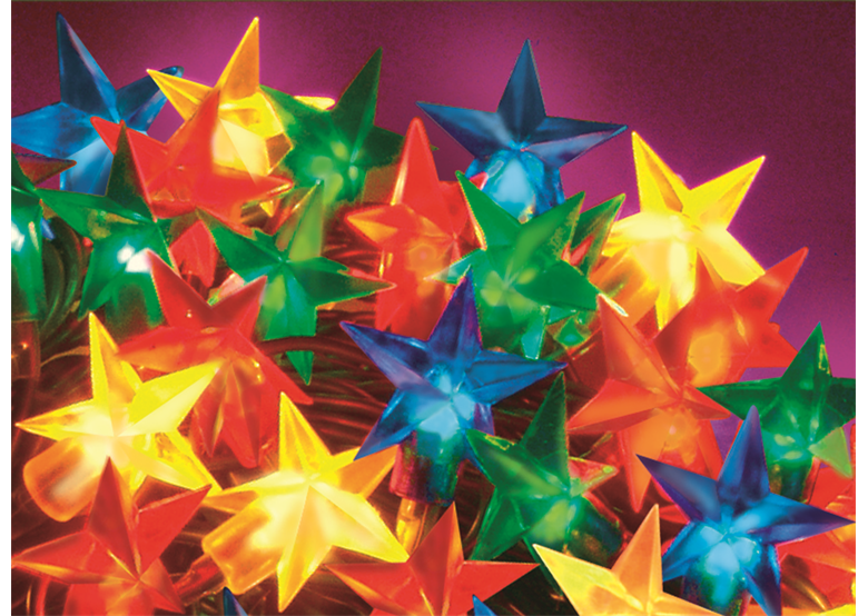 Kit des étoiles de silicone 100 10 m multicolore Bulinex 31-531