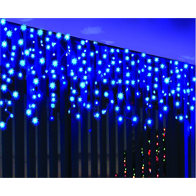 Lumières de Noël pour l'extérieur LED rideau glaçons blanc Bulinex 37-636