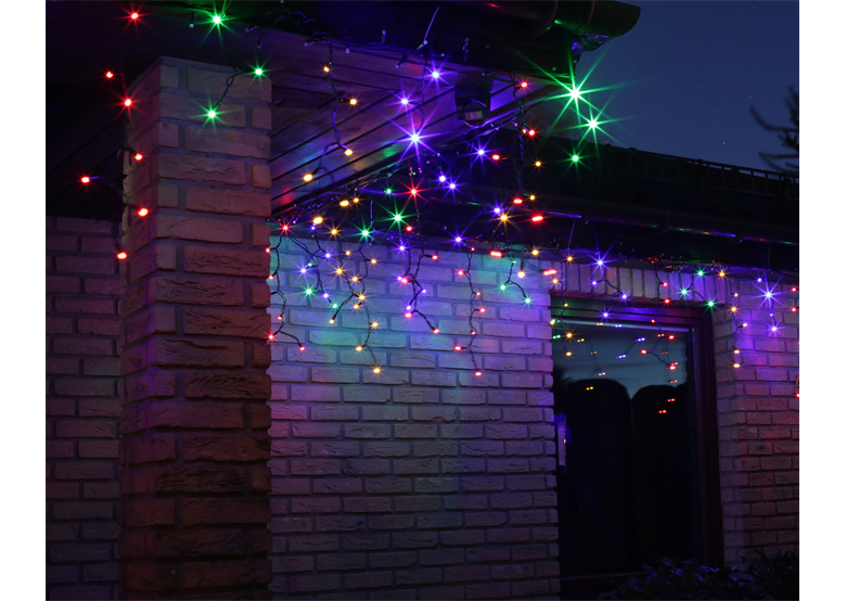 Lumières de Noël pour l'extérieur LED rideau glaçons blanc Bulinex 38-651