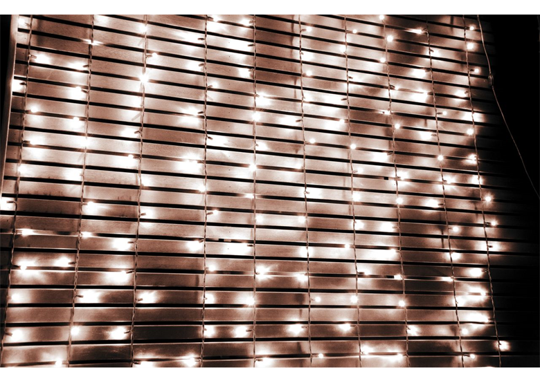 Rideau pour extérieur LED  avec cordons échangés Bulinex 38-908