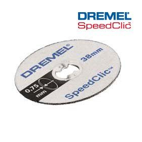 Kit de disques sclic/ 5 disques de coupe 38mm, 0,75mm Dremel 2615S409JB
