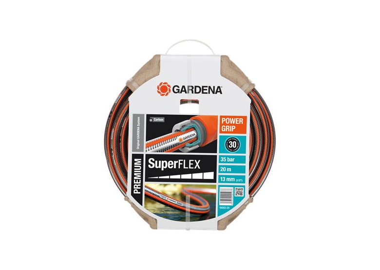 Tuyau d'arrosage Gardena Premium SuperFlex 1/2", 20m