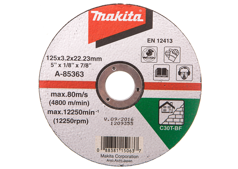 Disque 125x3x22 mm Makita A-85363