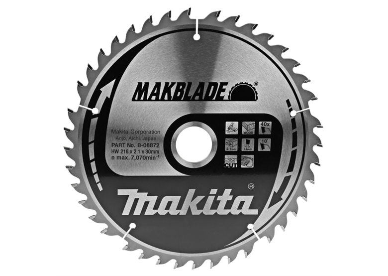 Disque MAKBLADE 216x30mm T40 Makita B-08872