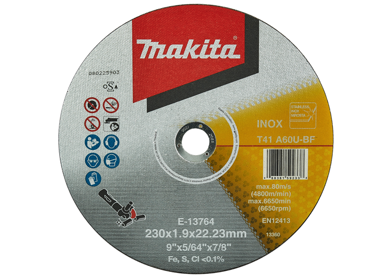 Disque à tronçonner 230x1,9x22,23mm Makita E-13764