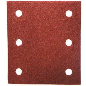 Papier abrasif velcro 114 x 102 mm (6 ouvertures) grain, 100, 10 pièces Makita P-33118