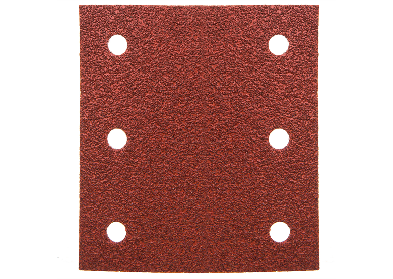 Papier abrafif velcro 114 x 102 mm (6 ouvertures) grain, 60, 50 pièces Makita P-42422