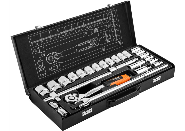 Kit des outils 1/2" (25pièces) Neo 08-674