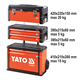 Ensemble de caisses à outils modulaires sur roues Yato YT-09101
