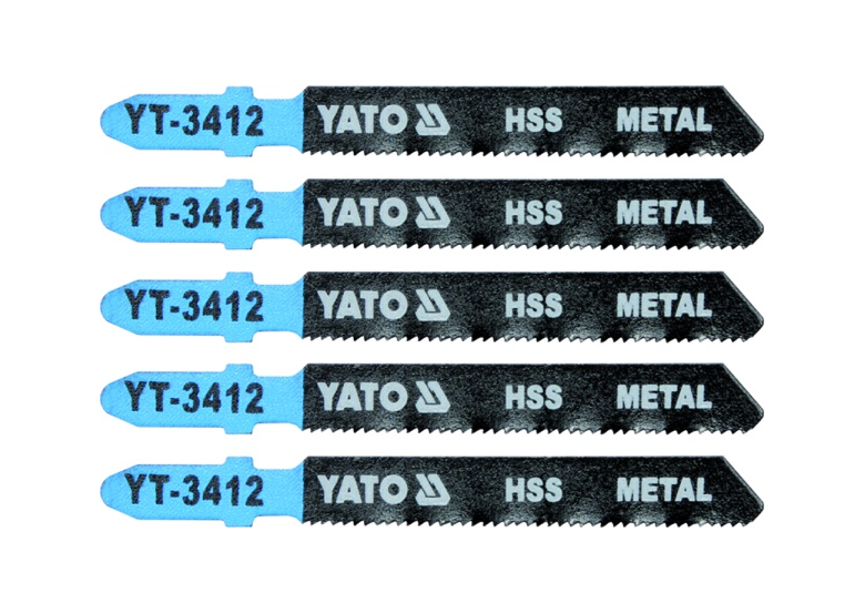 Lame à scie sauteuse métal t 21tpi 5 pièces Yato YT-3412
