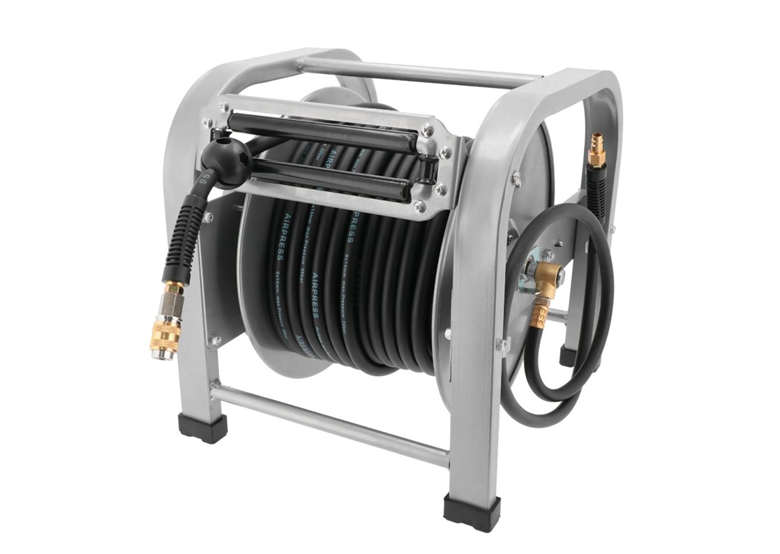 Tuyau d'air sur enrouleur 30m 14x8mm caoutchouc Airpress 46508