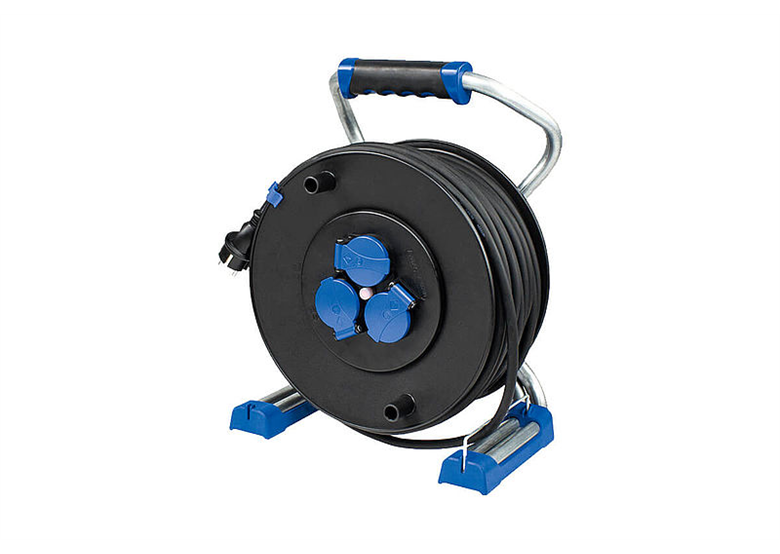 Rallonge électrique avec enrouleur AS-Schwabe Xperts 40m 3G1,5 neopren