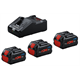 Batteries 18V 8.0Ah (x3) et chargeur Bosch 0615A5004Y