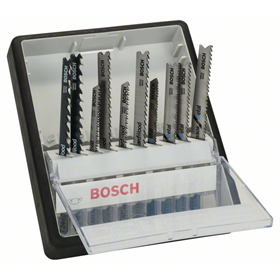 Lames de scie sauteuse Robust Line Wood and Metal, emmanchement en T, set de 10 pièces Bosch 2607010542