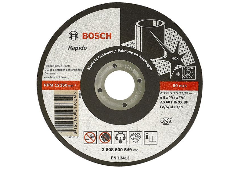 Disque à tronçonner à moyeu plat Expert for Inox Bosch 2608600095