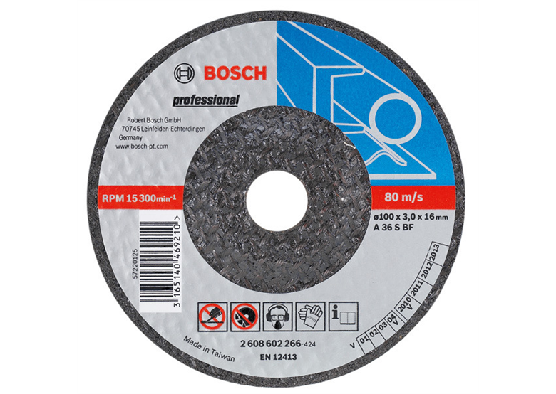 Disque à ébarder, pour métal A 30 T BF, 150mm, 22,23mm, 6mm Bosch 2608600389