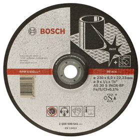Disque abrasif Inox AS 30 S INOX BF, 125 mm, 22,23 mm, 6,0 mm Bosch 2608602488