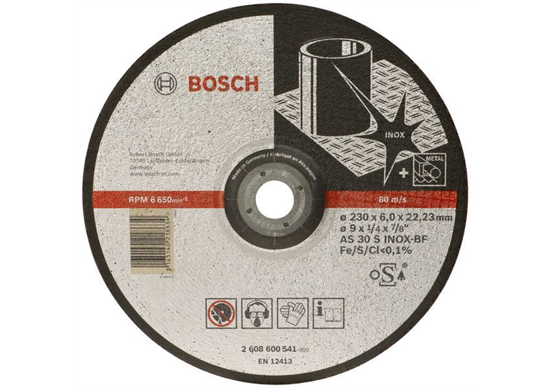 Disque abrasif Inox AS 30 S INOX BF, 150mm, 22,23mm, 6,0mm Bosch 2608602489