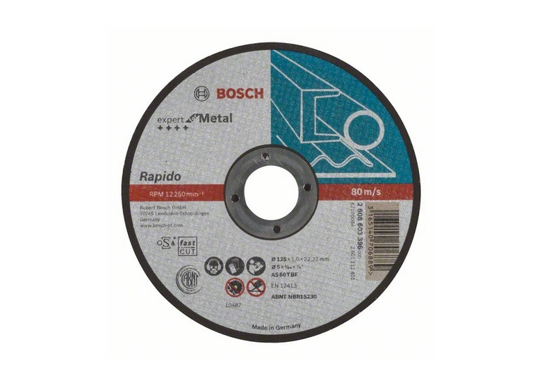 Disque à tronçonner  Expert for Metal – Rapido Bosch 2608603396
