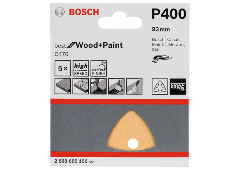 Feuille abrasive C470, emballage  5 pcs. Bosch 2608605156