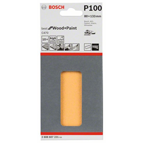 Feuille abrasive C470, emballage  10 pcs. Bosch 2608607231