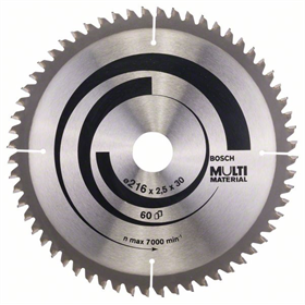 Lame de scie circulaire Multi Material 216x30mm T60 Bosch 2608640446