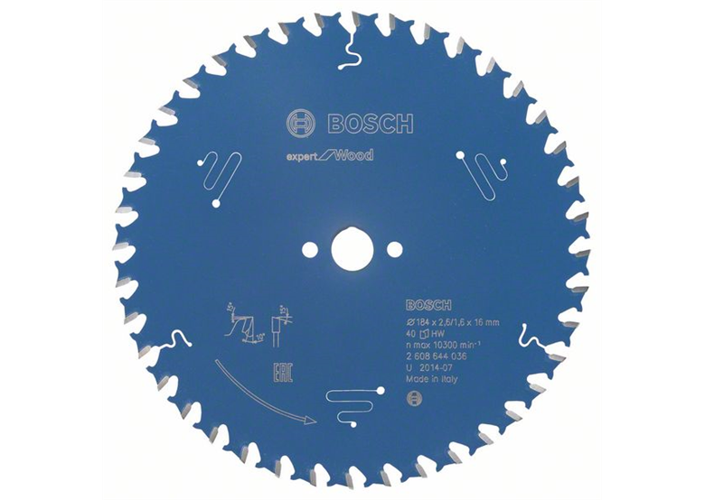 Lame de scie circulaire  Expert for Wood 184x16mm T40 Bosch 2608644036