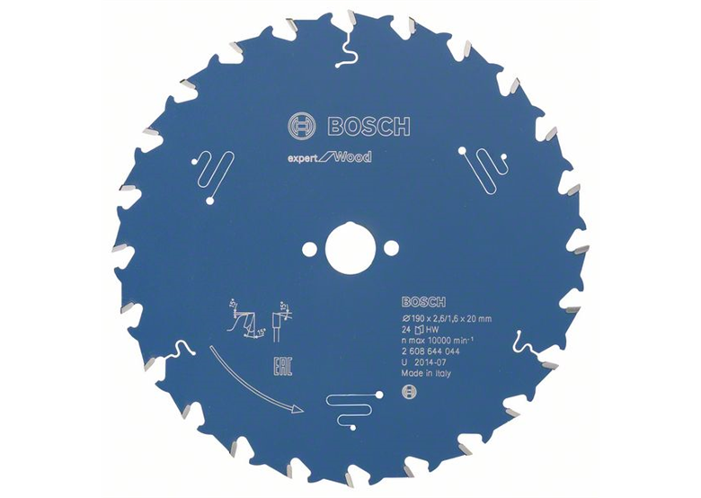 Lame de scie circulaire  Expert for Wood 190x20mm T24 Bosch 2608644044