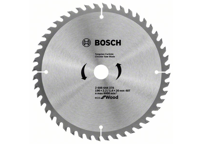 Lame de scie  ECO for Wood 190x20mm T48 Bosch 2608644378