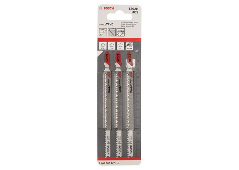 Lames de scie sauteuse T 302 H Bosch 2608667447