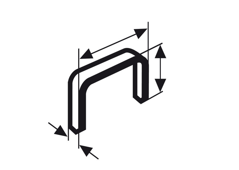 Agrafe à fil plat de type 54 Bosch 2609200218