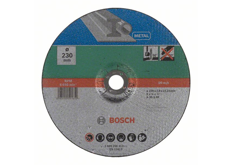Disque à tronçonner à moyeu déporté, à métal, 230mm Bosch 2609256313