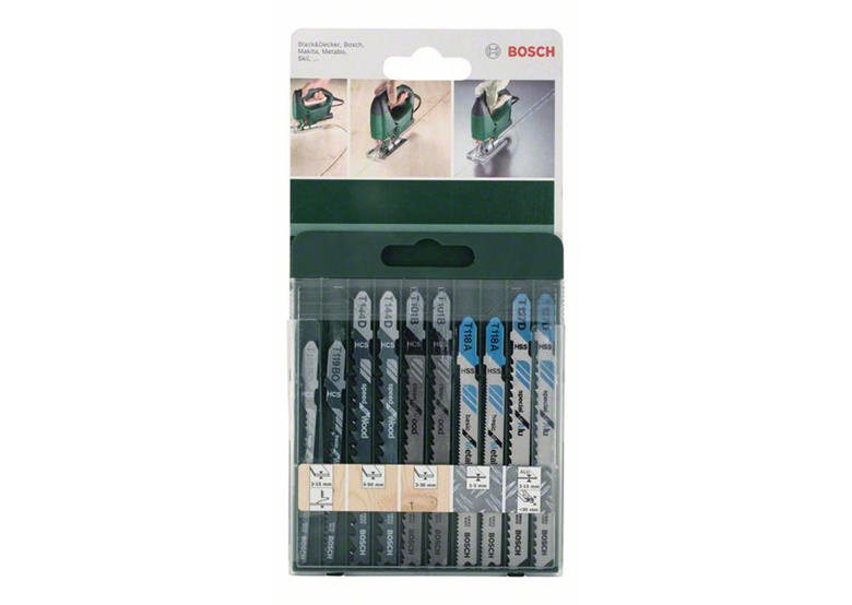 Jeu de lames de scie sauteuse, 10 pcs. Bosch 2609256746