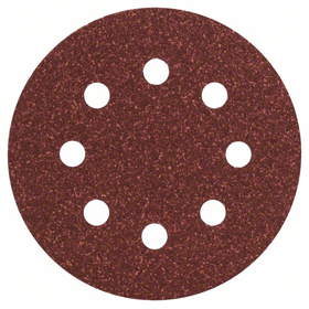 Set de feuilles abrasives pour ponceuse excentrique 125mm, G80, 5pcs Bosch 2609256A17